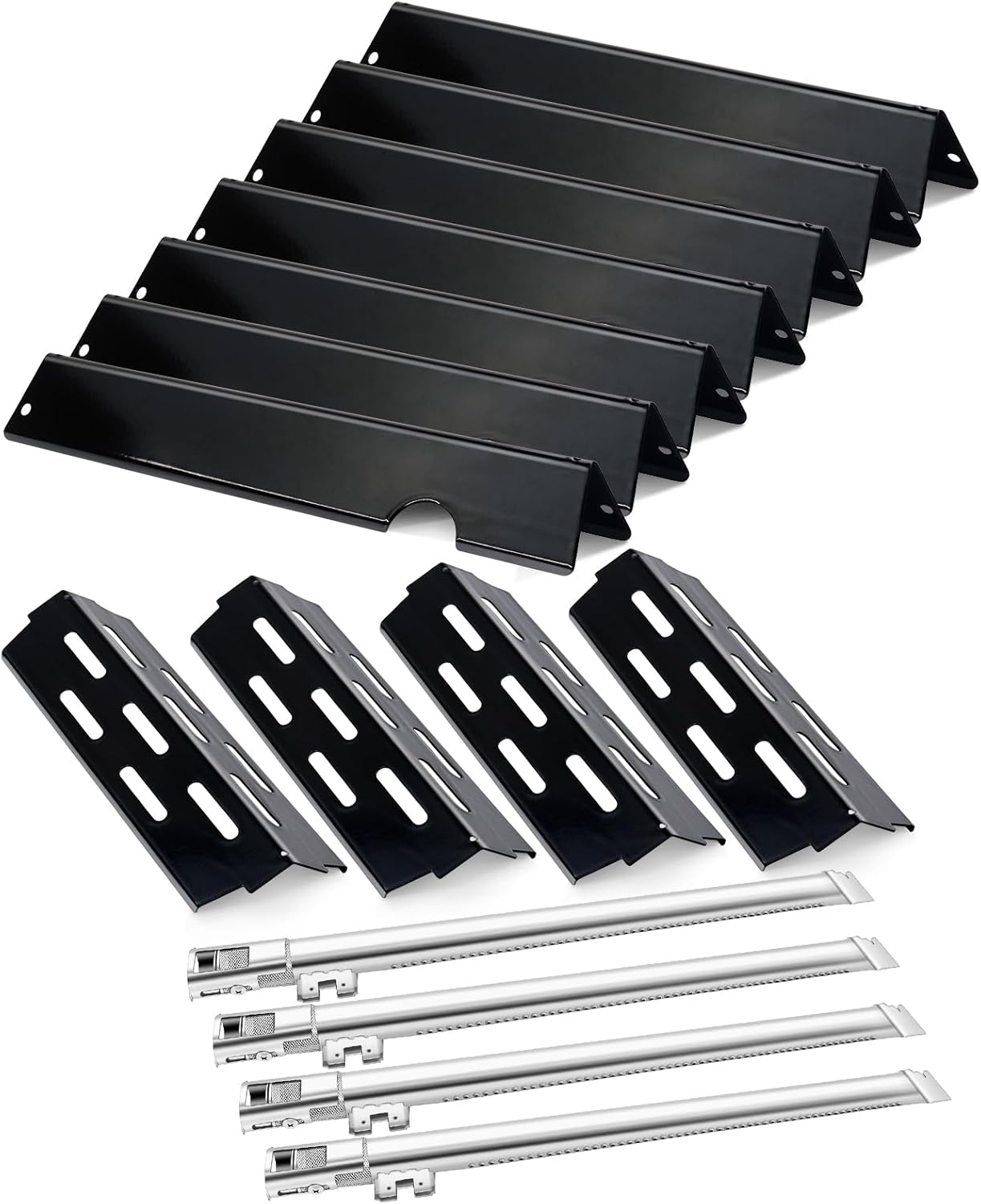 Flavorizer Bars and Heat Deflector 67490 Burner Tube Kit for Weber Genesis II S-435 E-410 Se-410 Grill,Replacement for Weber Genesis II Grill Parts ES410-4+66032-7+67490-4