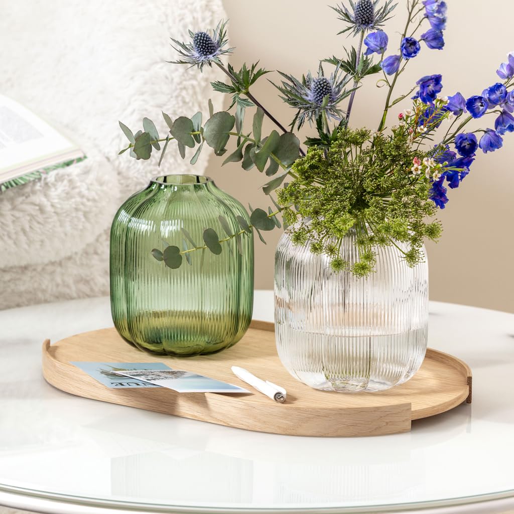Villeroy & Boch ガラス製花瓶 Amazon.com: Villeroy & Boch Fleur Vase 7.5 in Clear, Dishwasher