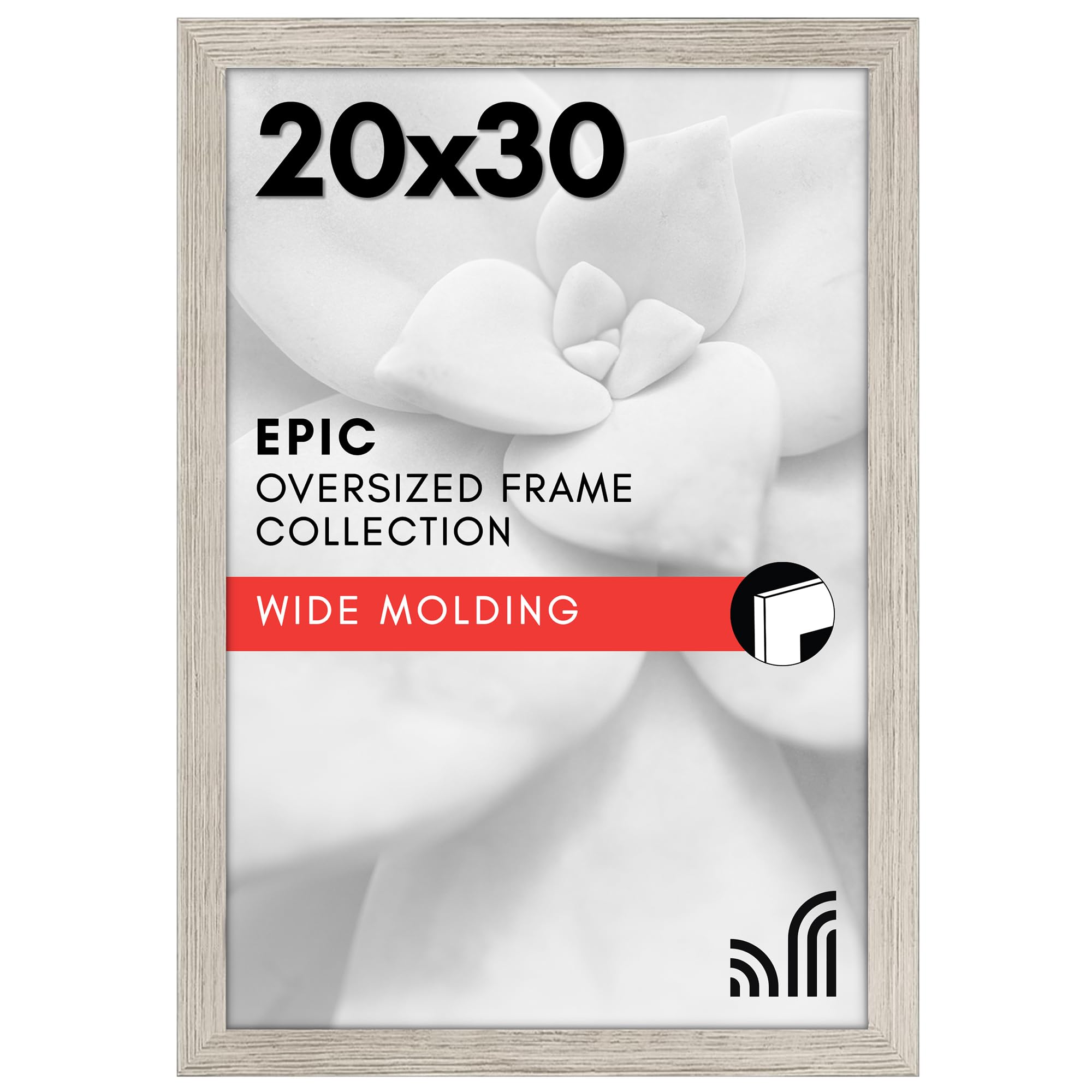 Americanflat 20x30 Poster Frame - Engineered Wood - Driftwood