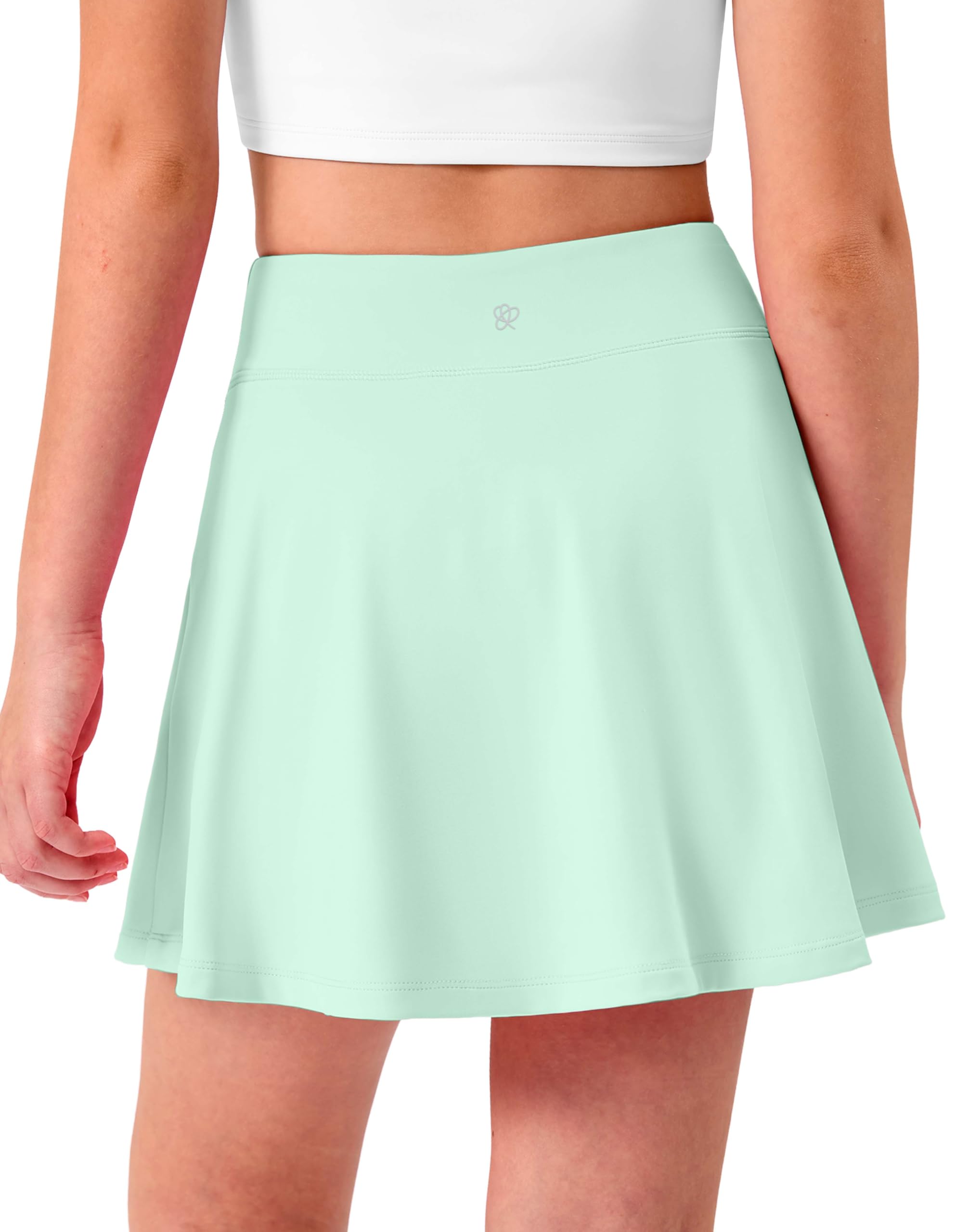 Girls Tennis Skirt with Pockets Pleated Athletic Skort Kids Golf Running School Uniform 2-in-1 Skirts Size 5-15Y