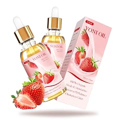 2 Packs Yoni Oil for Women - Strawberry Fresh Feminine Care Oil - All Natural Vaginal Oil Essential