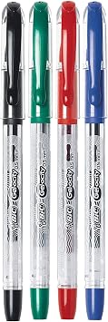 BIC Gel-ocity Smooth Stick Gel Pens, Fine Point, 0.5mm, Assorted Ink, 4 Count