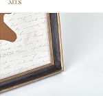 AELS 8x10 Inch Vintage Picture Frame, Elegant Antique Photo Frames with Glass Front, Photo Display, Tabletop Wall Hanging, Gift Ideas, Black with Gold Trim