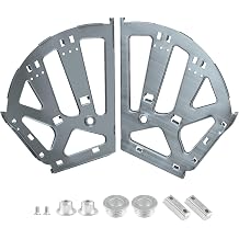 3 Layers Shoes Drawer Cabinet Hinges Flip Frames, Grey, 1 Pair | Stainless Steel, Shoe Cabinet Replacement Fittings, For Kitchen Living Room