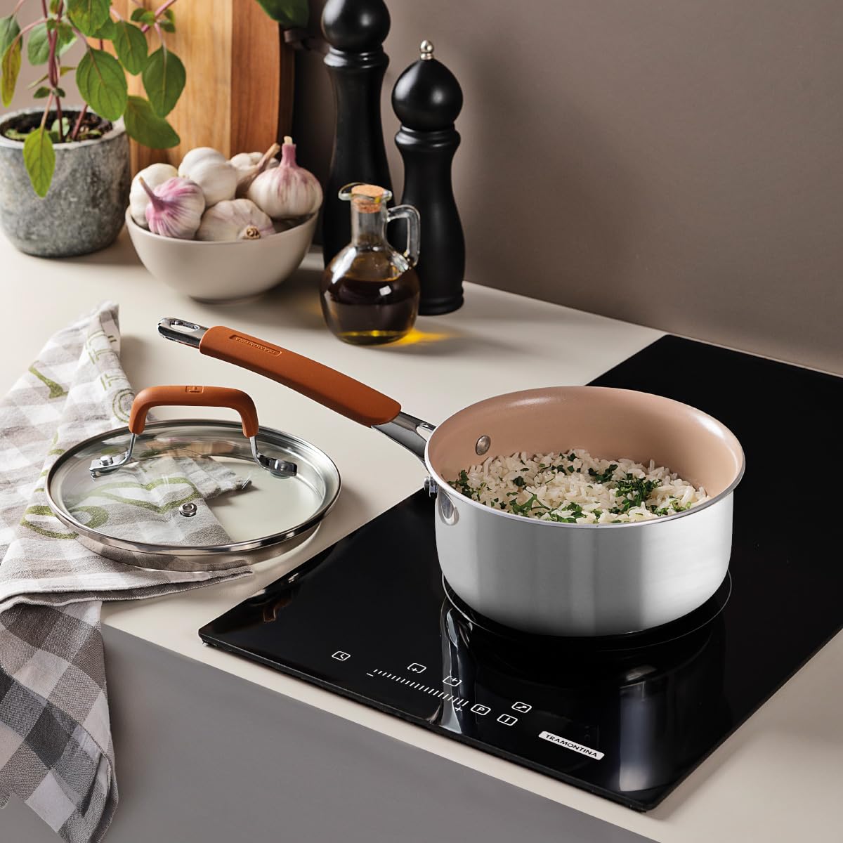 Amazon｜トラモンティーナ セラミック ソースパン 片手鍋 ロマーニャ
