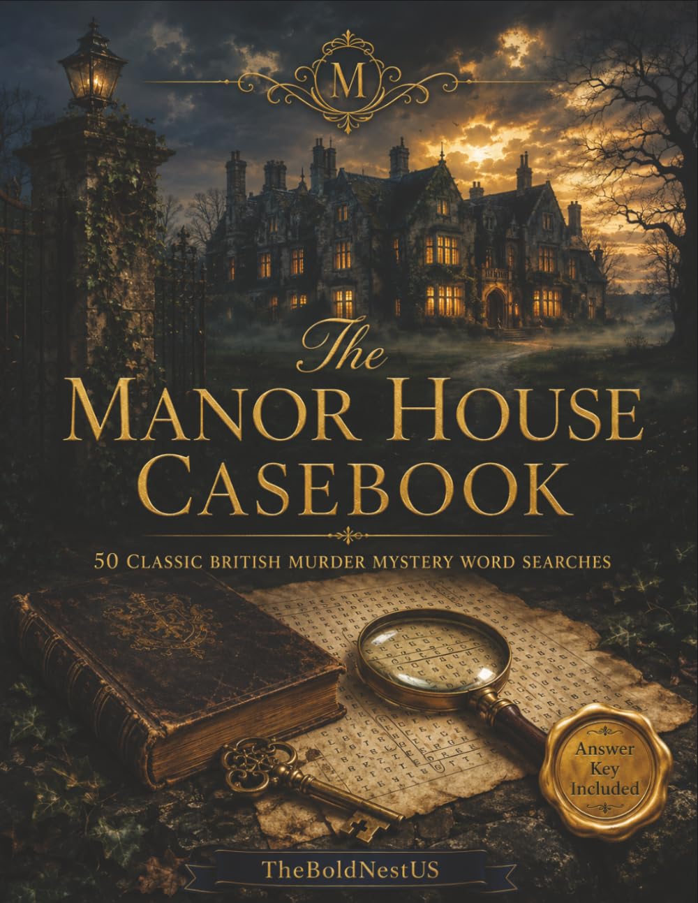 The Manor House Casebook: 50 Classic British Murder Mystery Word Searches