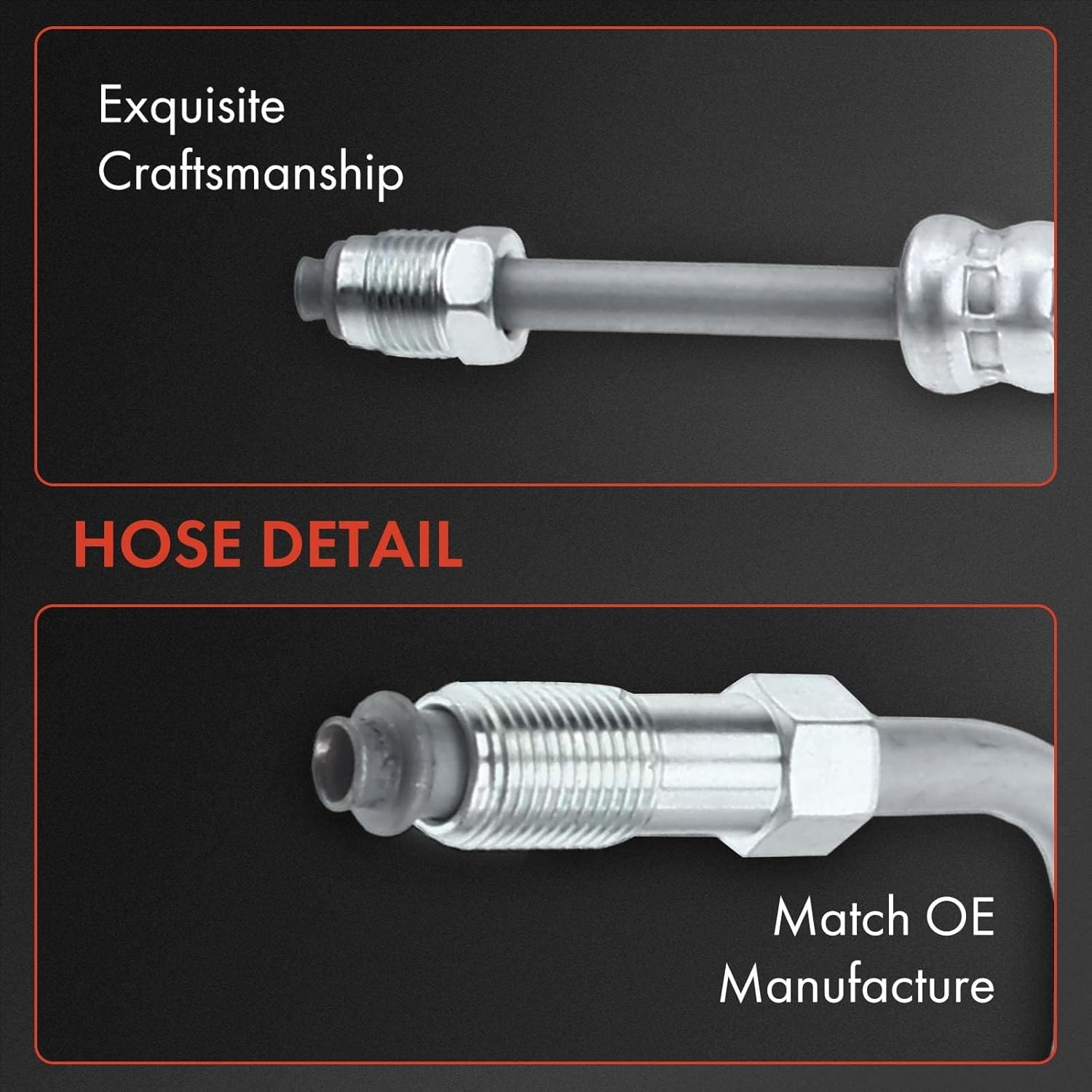 A-Premium Power Steering Pressure Hose Line Assembly Compatible with Dodge Ram 1500 2005-2008, 5.7L, with O-ring, Pump To Gear/Rack Pinion