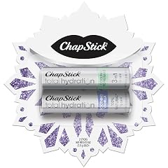 ChapStick Total Hydration Soothing Vanilla and Cooling Peppermint Lip Balm Snowflake Gift Set Lip Care - 0 12