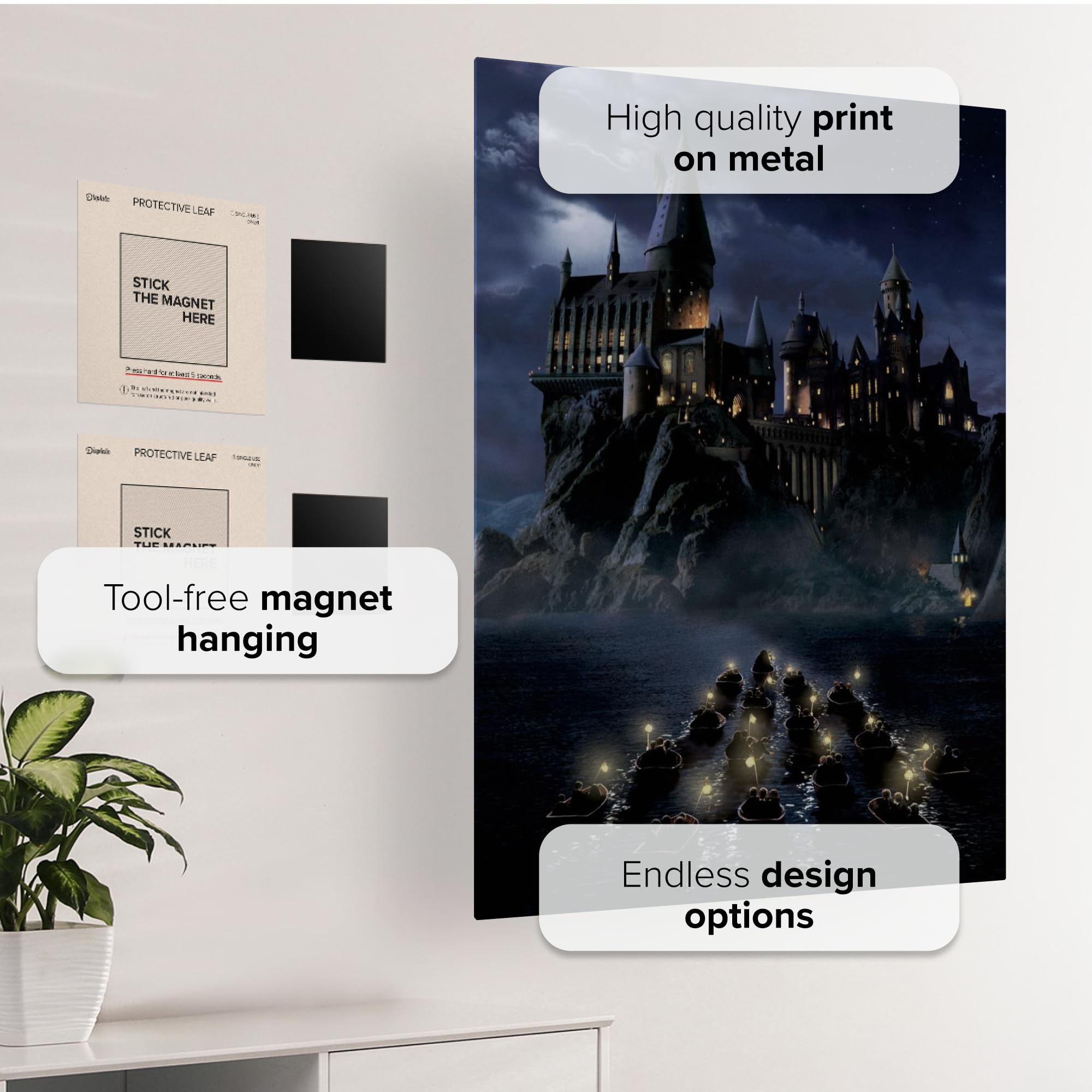 Amazon.com: Displate Metal Poster - Harry Potter - Wizarding