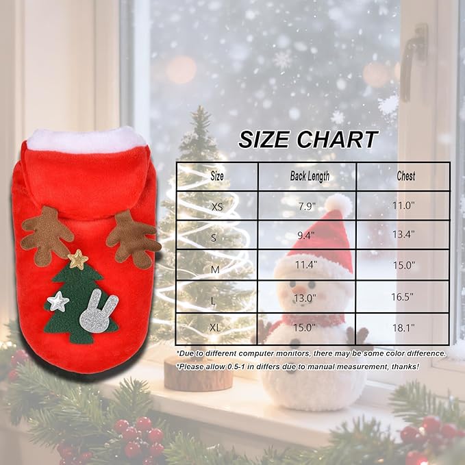 Disfraz Navideño de Árbol para Perro, Suéter de Invierno miniatura 4