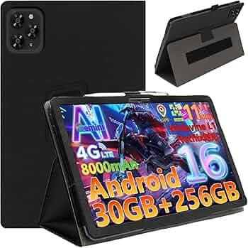 DOOGEE G6+ Android15タブレット、 ガラスフィルム、ケース付き DOOGEE