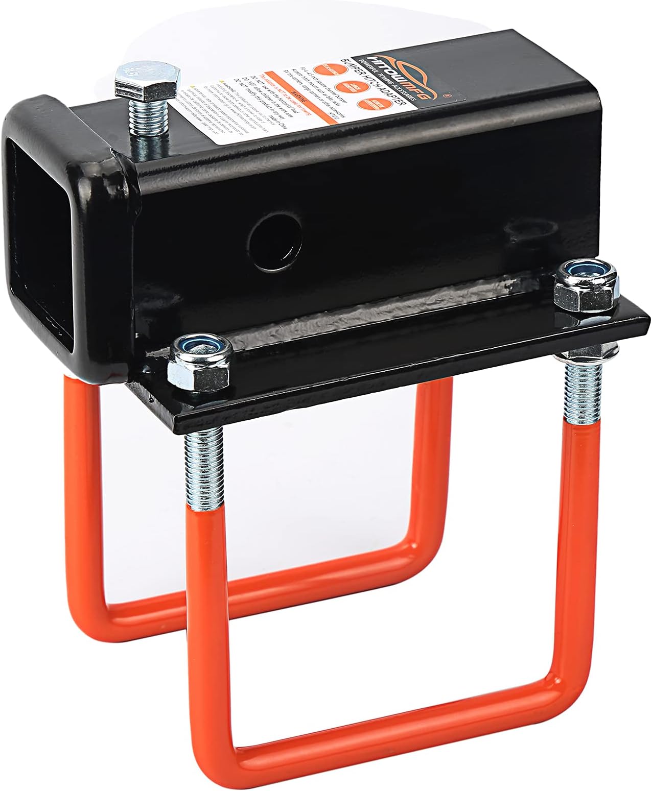 Soskakiist HITOW RV Bumper Bike Rack Carrier Tow Bar Receiver Adapter for 4" Square RV Bumpers Bike Cargo Coachman