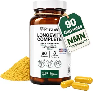 Pristine's Longevity Complete Anti-Aging NMN Supplement with Resveratrol