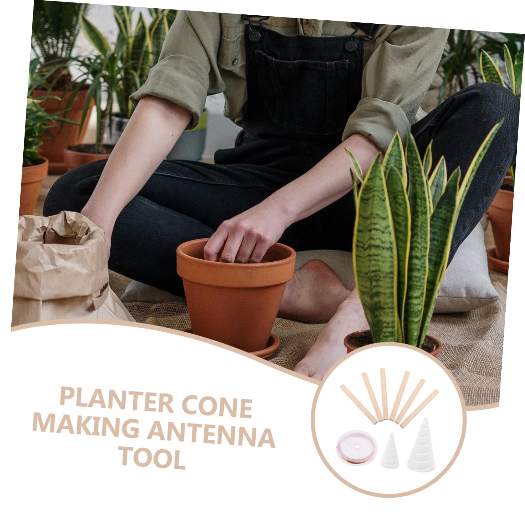 TOYANDONA 5ensembles Outil De Jardinage avec Pince à Plantes Et Fil De Support pour Plantes Outils De pour Jardin Complet avec Piquets Fil