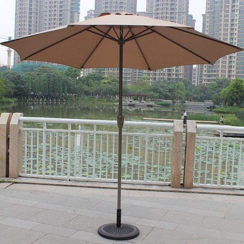 LSLYTQ Outdoor Garden Parasols 2.7M Excellent Umbrella For Patio Backyard Pool, Garden Parasol Outdoor Sun Shade With Crank Handle，Uv 40+ Protection good