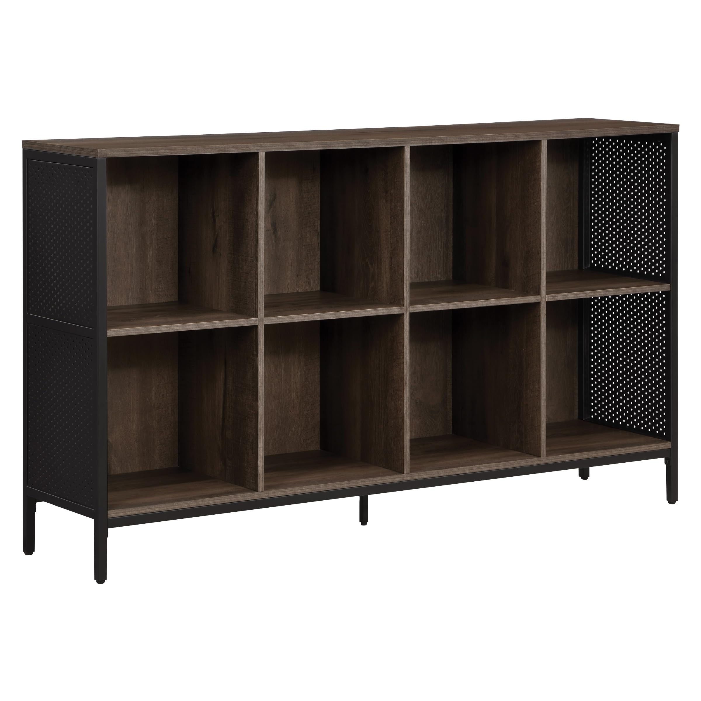OSP Home FurnishingsAce Contemporary Modern Storage Cube Bookcase, 8 Cubes, Ozark Ash Finish