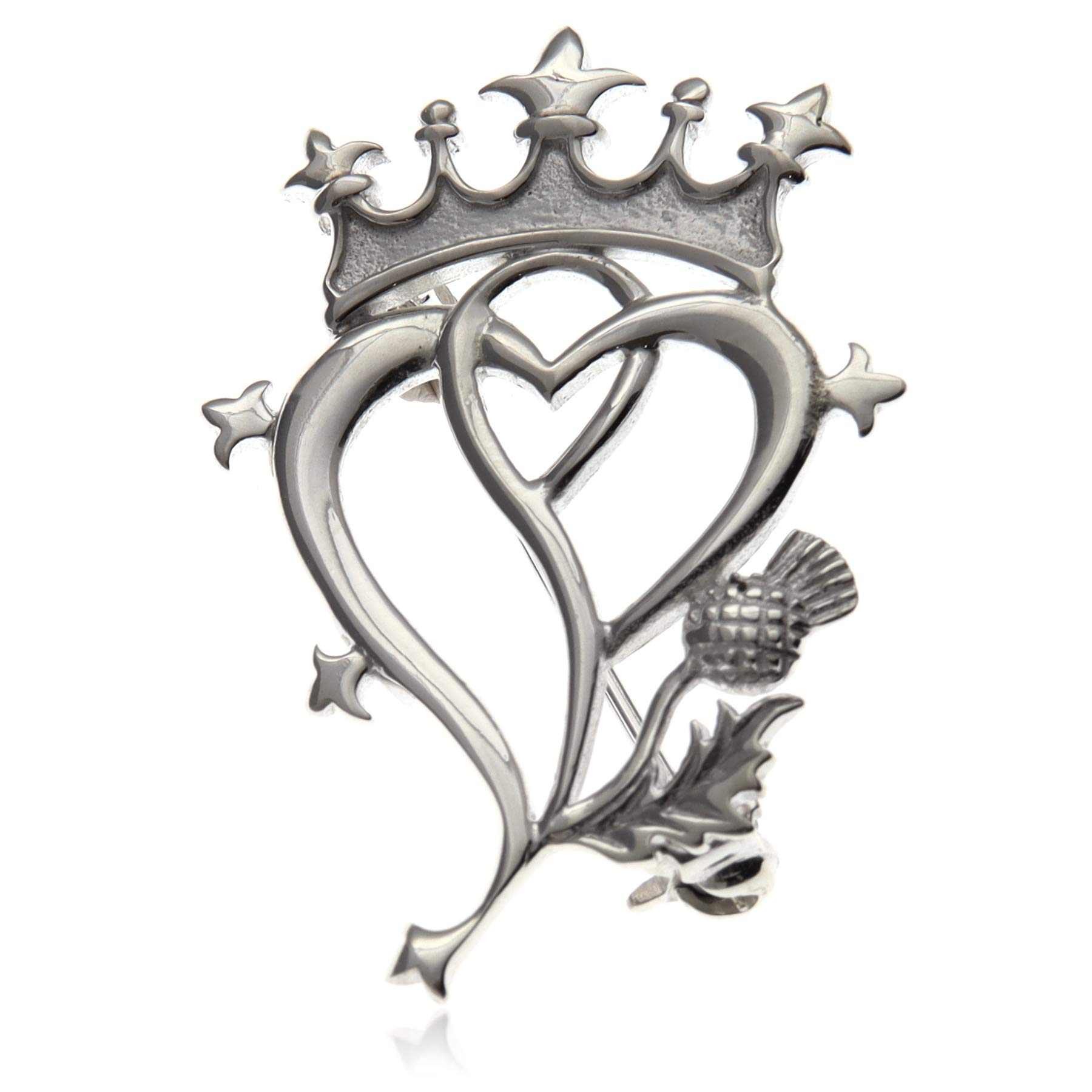 Amazon | Sterling Silver Luckenbooth Brooch - Scottish Pin