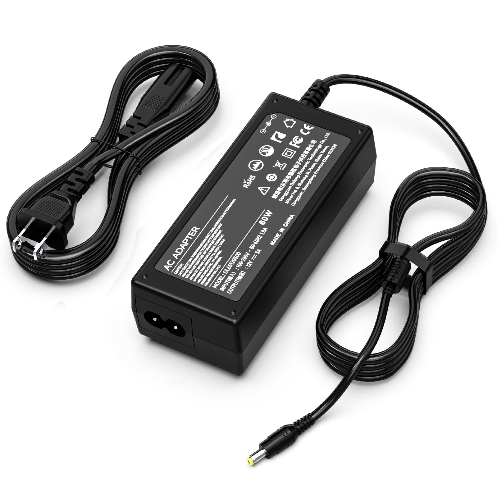 12V AC Adapter Charger for Dell 22'' 23'' 24'' Screen S2240M S2240MC S2240L S2240T S2340M S2340L S2440L S2316H S2316M S2318HN; ADP-40DD B PA-1041-71 LED LCD Monitor Screen Adapter Power Supply Cord
