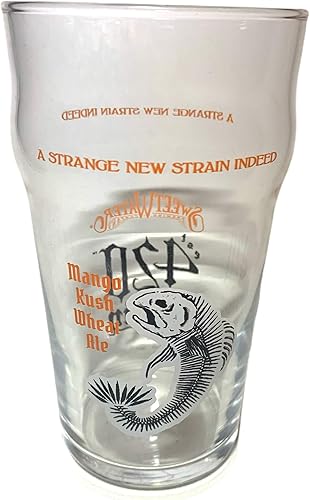 Miniatura 2 de Sweetwater Brewing Company 420 Strain Beer Glasses | Juego de dos (2) | Naranja