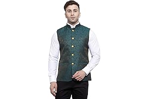 Vintage Men's Ethnic Waistcoat: A Regal Touch for Festive Occasions