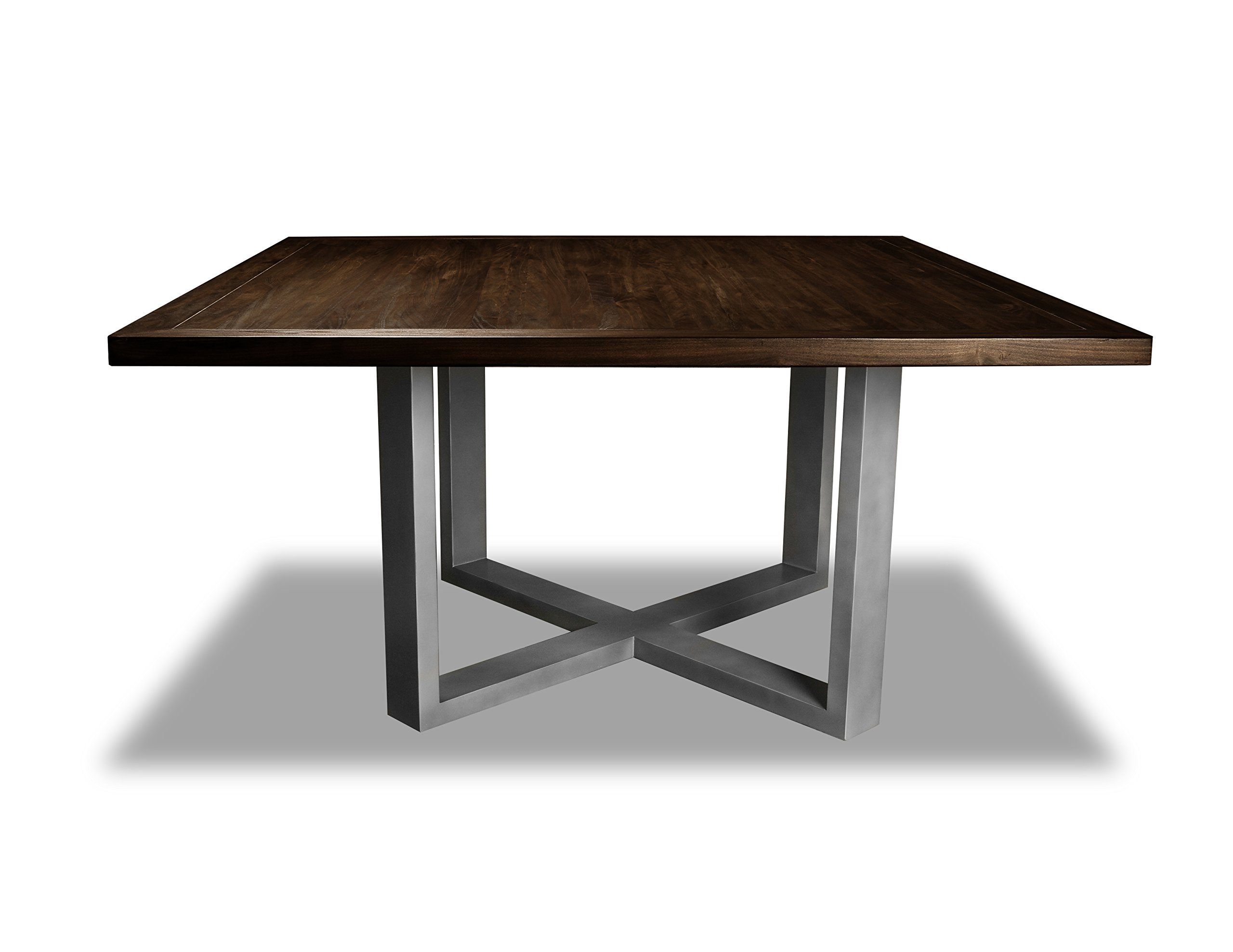 South Cone Home Crace Square Dining Table, 60", Walnut