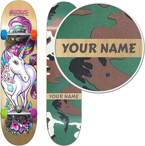 Miniatura 4 de SkateXS - Monopatín con diseño de unicornio para principiantes