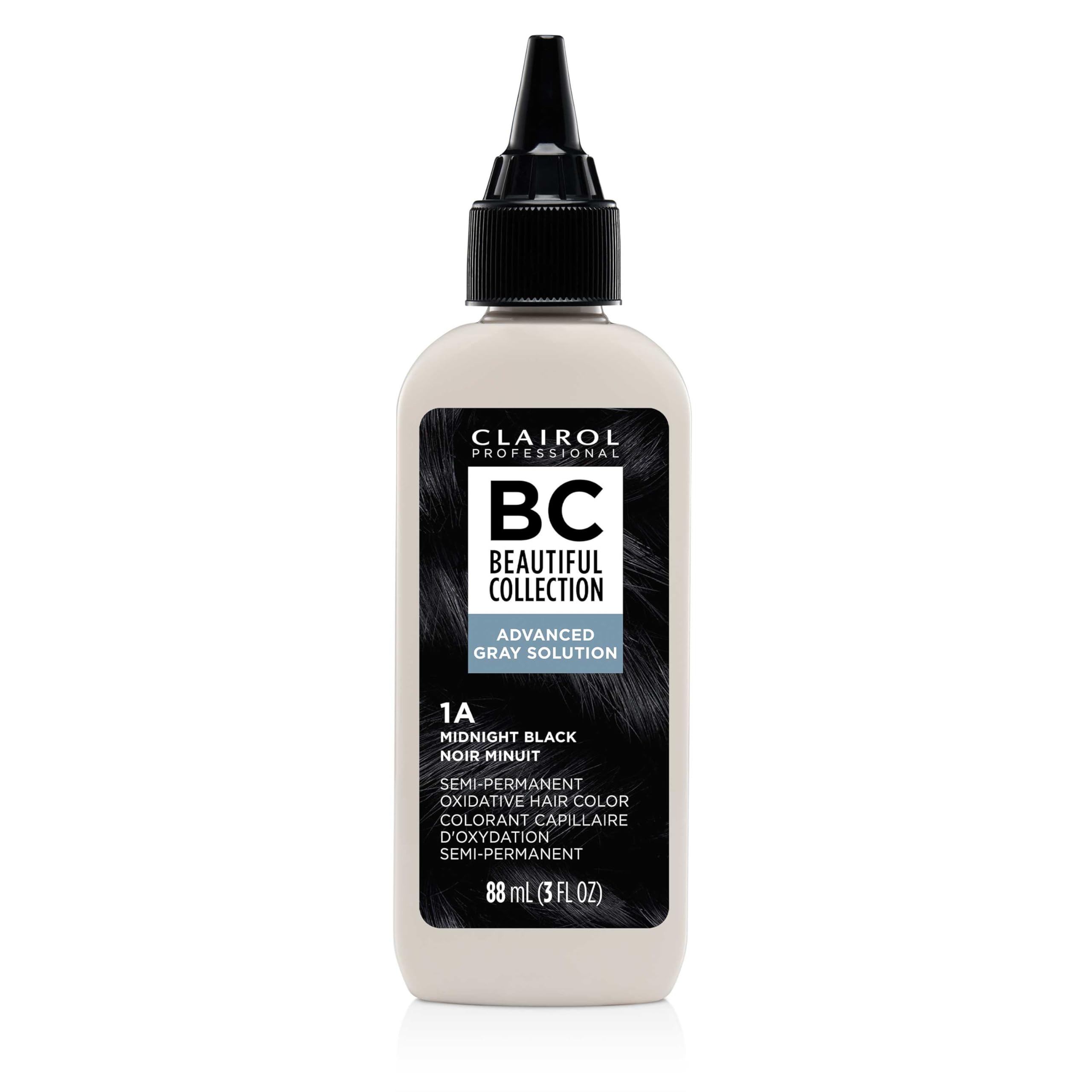Clairol ProfessionalBeautiful Advanced Gray Solutions 1a Midnight Black, 3 oz