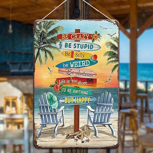 Tiki Bar Decor Tiki Bar Signs, Retro Tin Signs Patio Signs Tiki Bar Accessories Letreros de bienvenida Metal Letreros Vintage para el Hogar Bar,