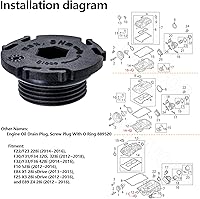 Vista 4 de 8 piezas de tapón de drenaje de bandeja de aceite del motor con sello de anillo en O 11137605018 Compatible con BMW 228i 320i 328i 428i 528i X1 X3