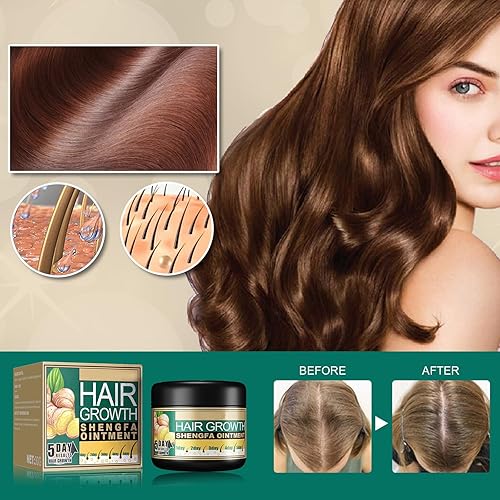 Miniatura 2 de Jengibre Ungüento para el crecimiento del cabello Crema de tratamiento para el crecimiento del cabello Crema hidratante para el cuero cabelludo