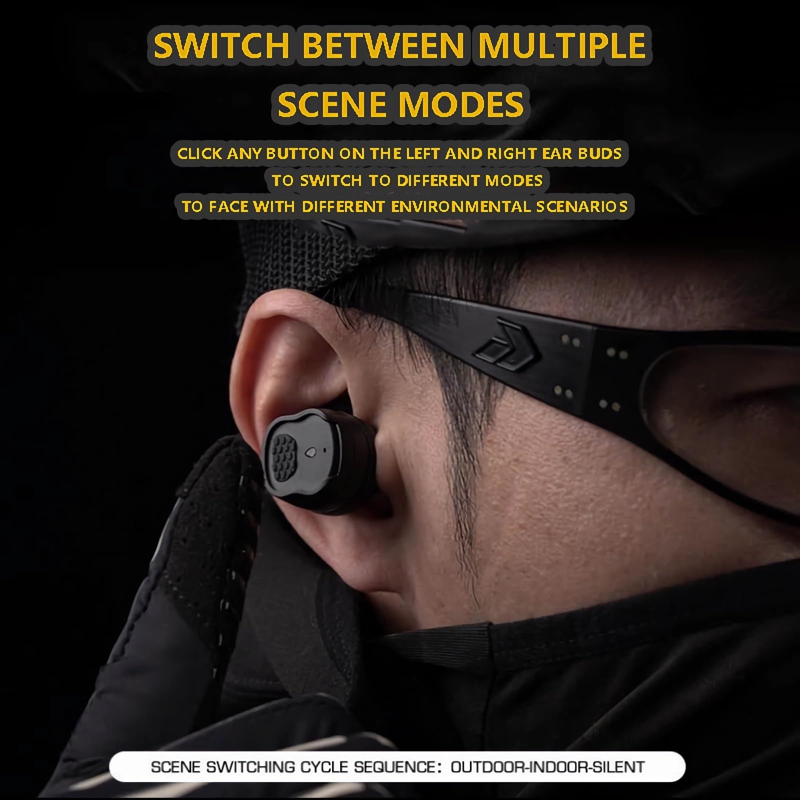 Auricolari Elettronici Wireless Ricaricabili 3.0 con Soppressione Del Suono, Protezione e Miglioramento Dell'udito per Tiro e Caccia, Include Dock di Ricarica USB