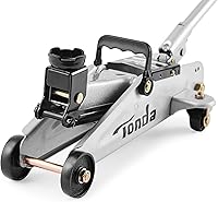 Vista 9 de TONDA gato elevador hidráulico portátil para auto, capacidad de 2 toneladas (3,800 lb), plateado