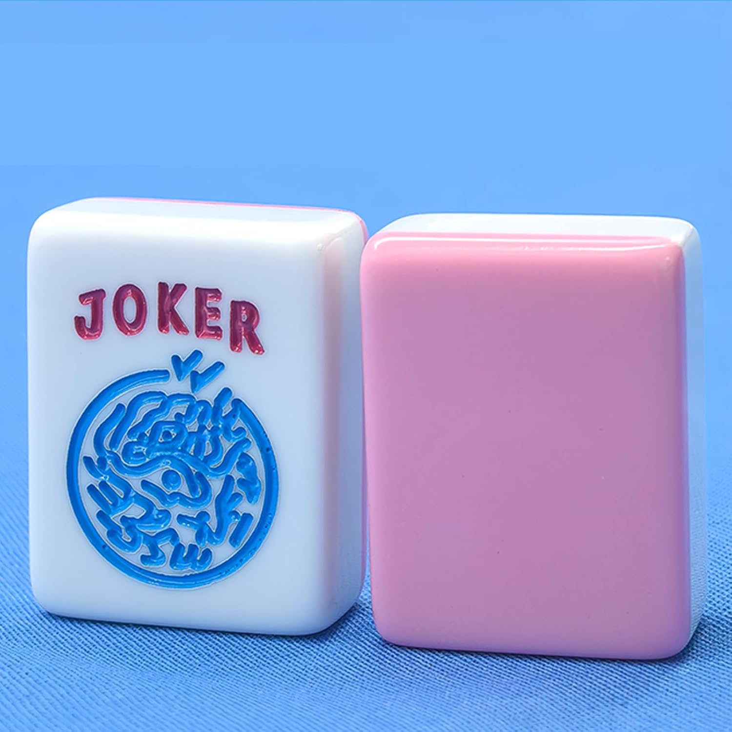 Pink Set 0.9-inch American Mahjong Game 166 Thickened Mini Mahjong Set Mah-Jongg Tiles Bag Mahjong Tile Set 24