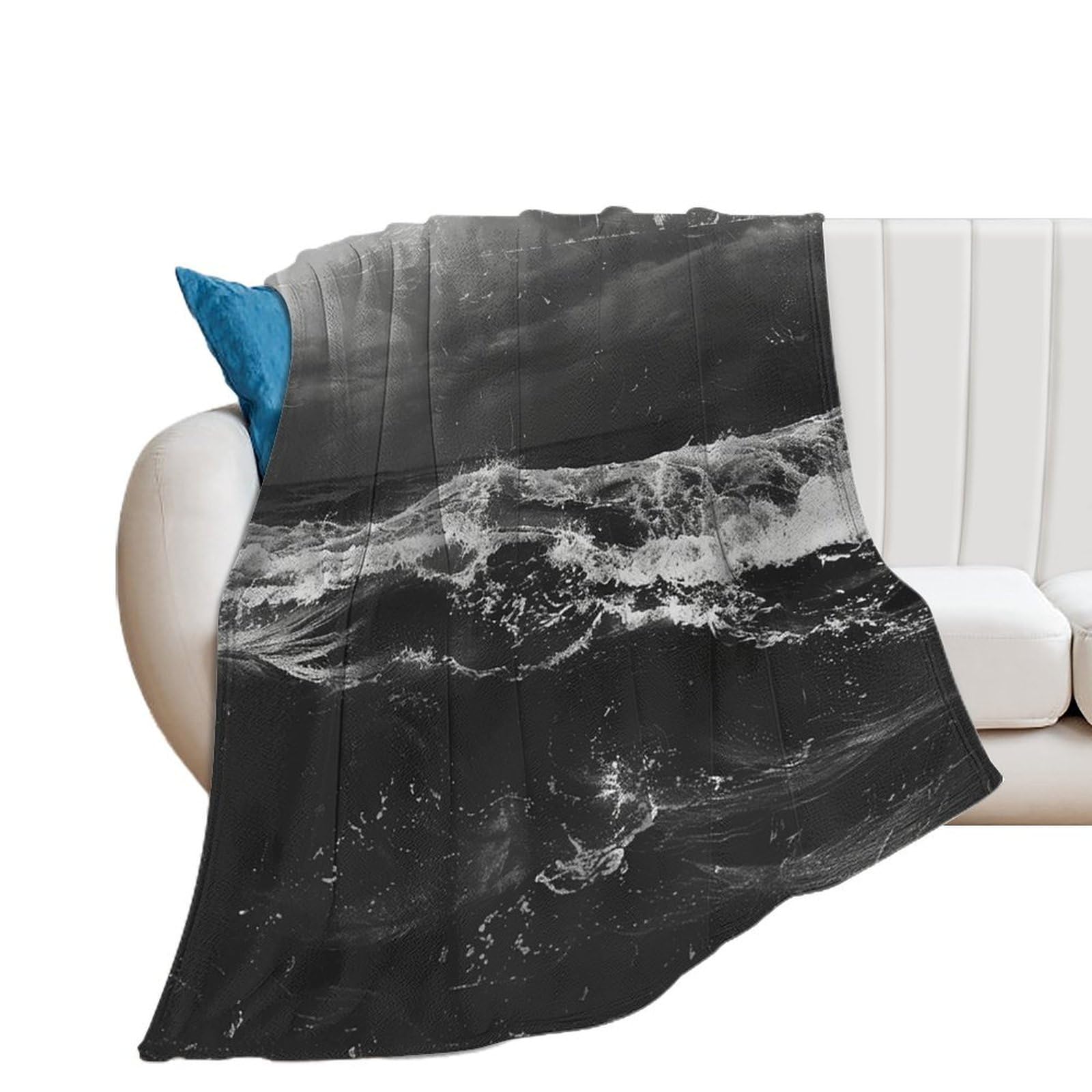 Couverture flanelle super douce contre le froid plaid peluche confortable de lit