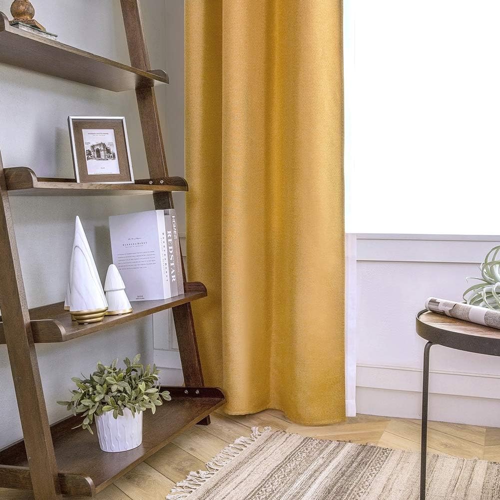 Bеѕt Dеаl Chеар 🛒 SINGINGLORY Yellow Blackout Curtains for Bedroom Living Room, 42 x 84 Inches Long Curtains Panels Set of 2 Linen Textured Thermal Insulated Grommet Window Curtains (42x84 Inch, Mustard Yellow) Rеvіеw SINGINGLORY Yellow Blackout Curtains for Bedroom Living Room, 42 x 84 Inches Long Curtains Panels Set of 2 Linen Textured Thermal Insulated Grommet Window Curtains (42x84 Inch, Mustard Yellow)