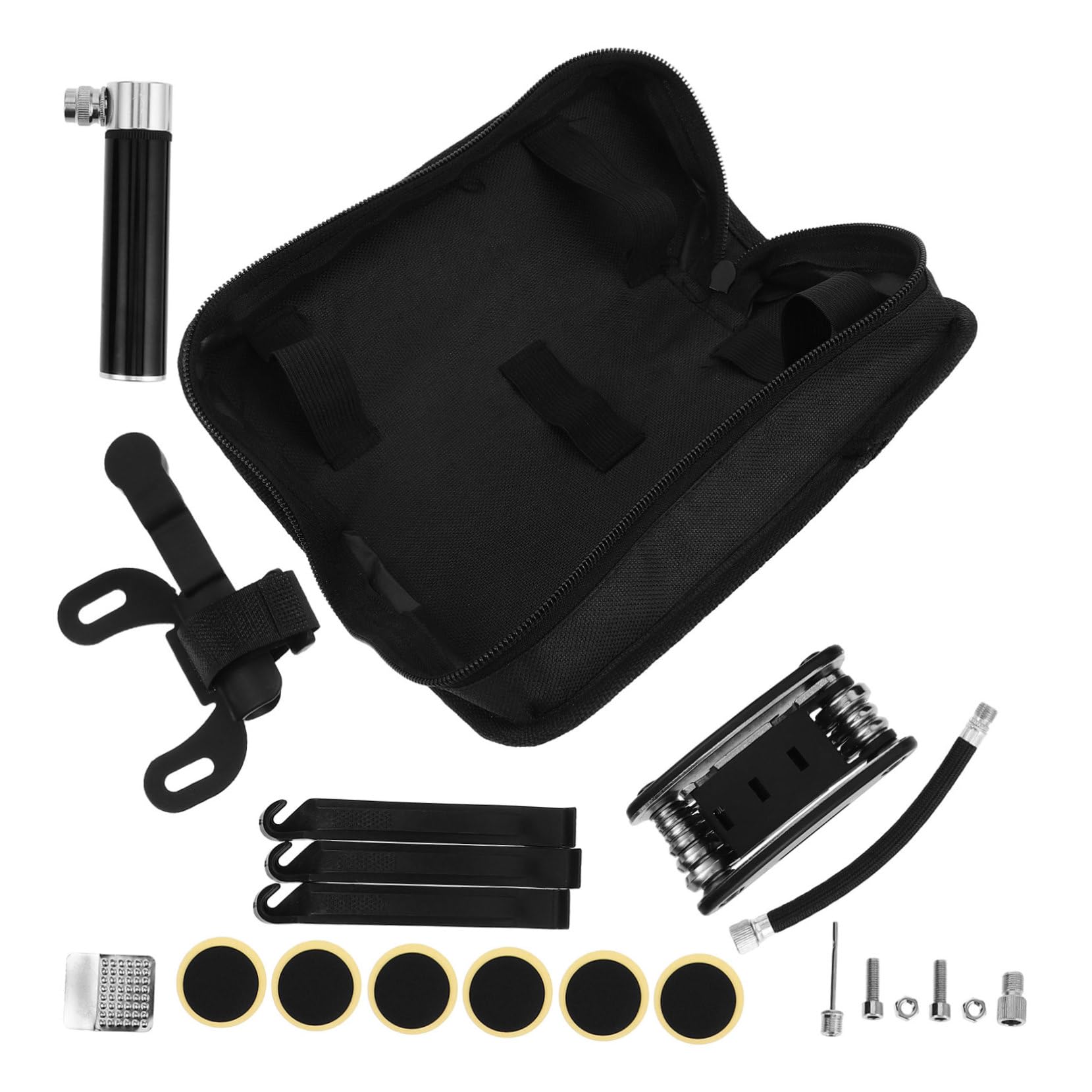 BESPORTBLE Bike Repair Kit Tire Levers Patch Kit Pump for Road Mountain Bikes Sealed Portable Easy to Use
