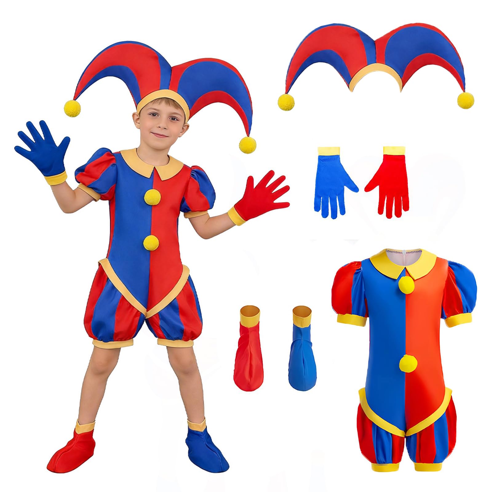 Amazing Circus Costume Pomni Costume Anime Character Fancy Dress Cartoon Circus Outifit for World Book Day,Carnival Halloween Cosplay Party โ image 1
