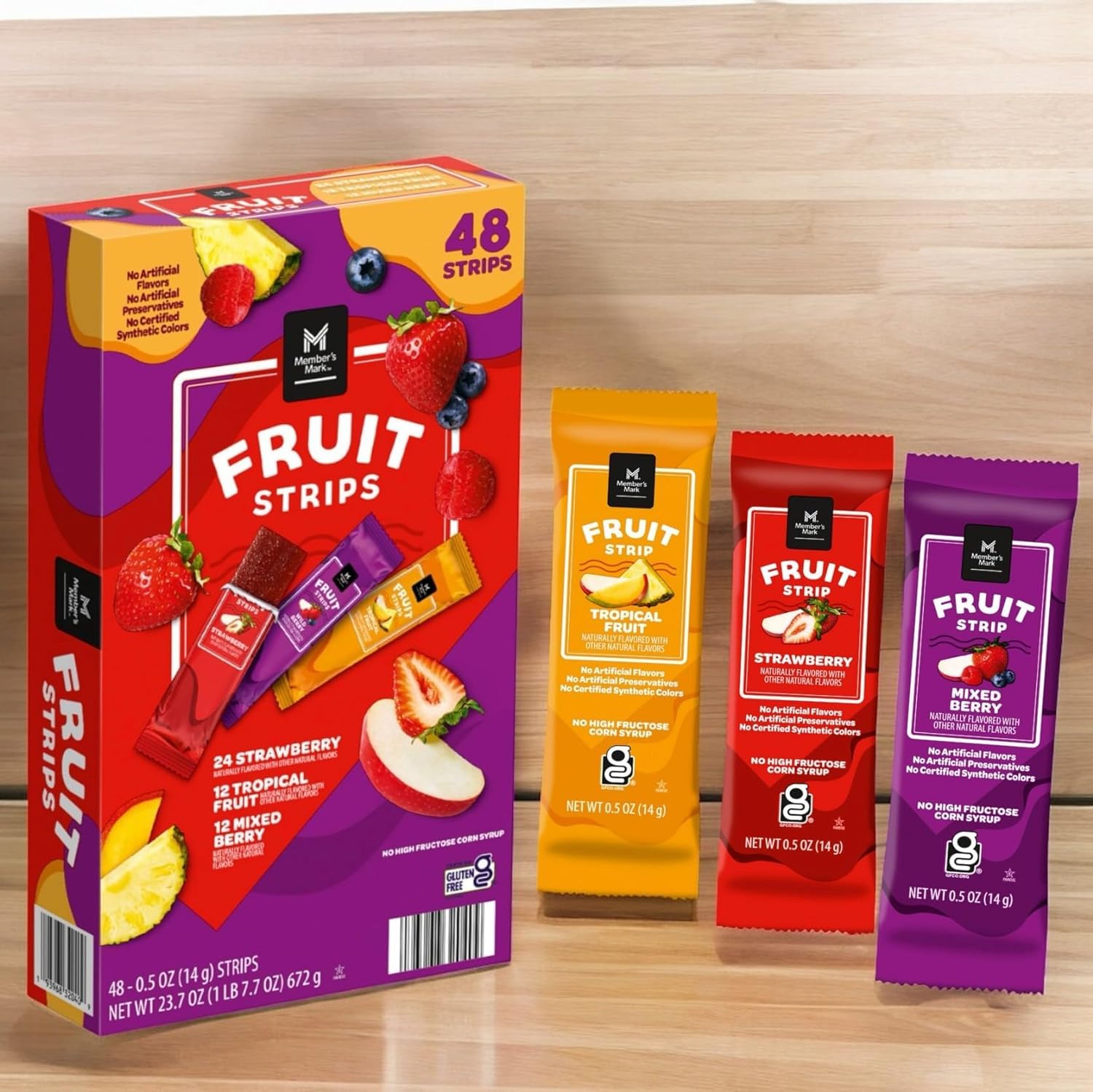 Generic Member's_Mark Fruit Strips, 48 ct.