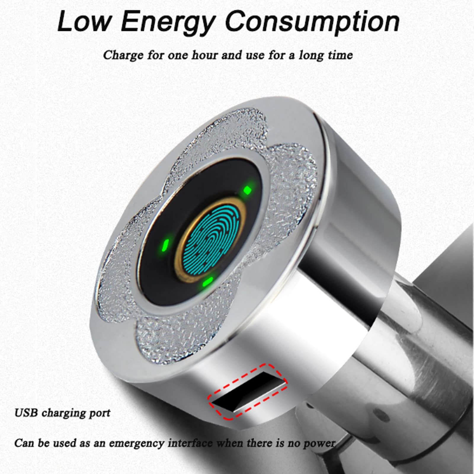 Cerrar Cerradura biométrica inteligente con huella dactilar de 20/30mm de grosor, cerradura biométrica para cajón, armario sin llave, librería, archivador, armario seguro para armario de puerta