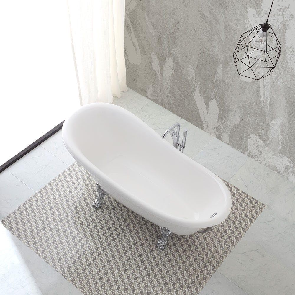 Kiamami Valentina - Vasca Stile Classico Freestanding Con Piedini Argento | Romantica