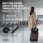 Dot&Dot Twist Memory Foam Travel Pillow for Airplanes - Travel Neck Pillow for Sleeping - Airplane Pillow for Neck Support, Chin, Lumbar and Leg - Adjustable, Bendable Neck Roll Pillow (Onyx)