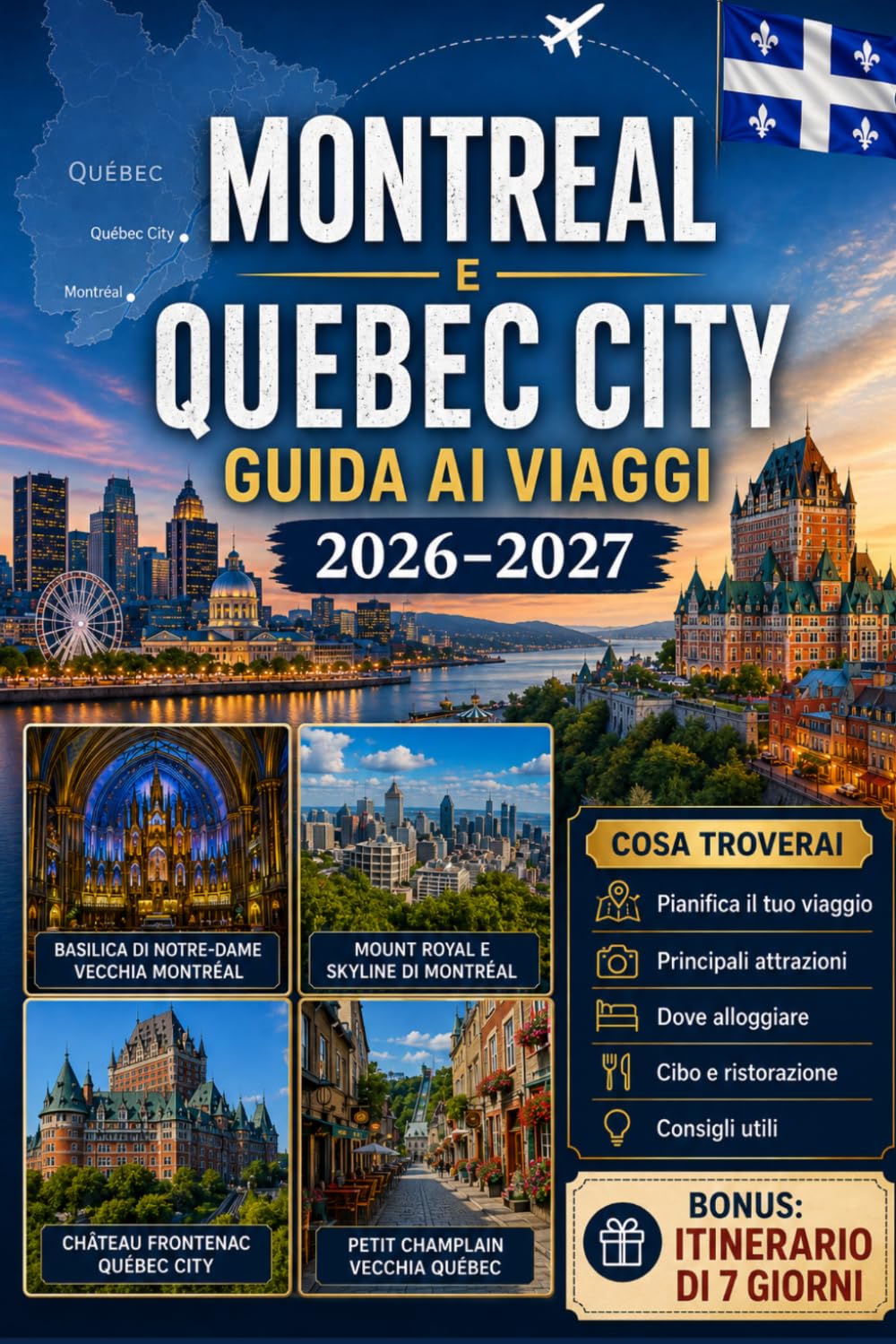 Guida ai viaggi di Montreal e Quebec City 2026–2027: Esplora la Vecchia Montreal, il Monte Reale, la Basilica di Notre-Dame, il Vecchio Quebec, il ... per visitatori alla prima volta, coppie