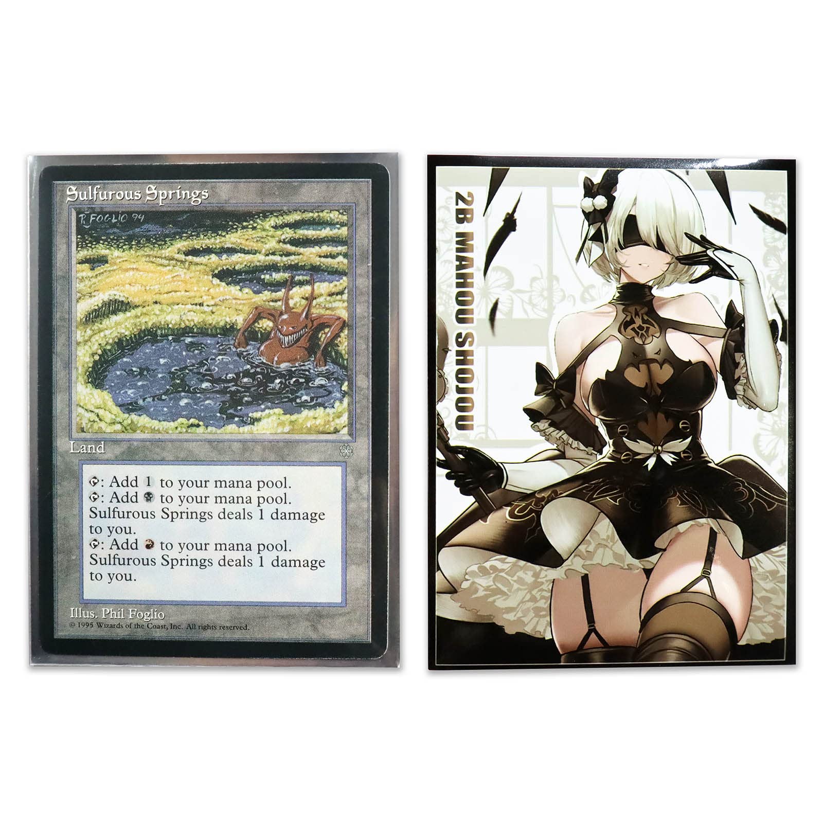 Amazon.com: 60ct (Yorha No.2 Type B) Top Loading Trading Card Sleeves Deck  Protector for MTG/TCG/PTC Sized Cards 67x92mm (A13) : Toys & Games