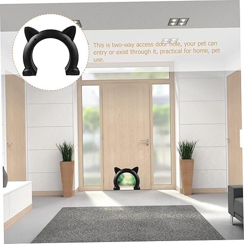 Miniatura 7 de KESYOO Cat Door Pet Interior Door for Cats and Kittens Easy Installation for Entry and Exit for Litter Box Access