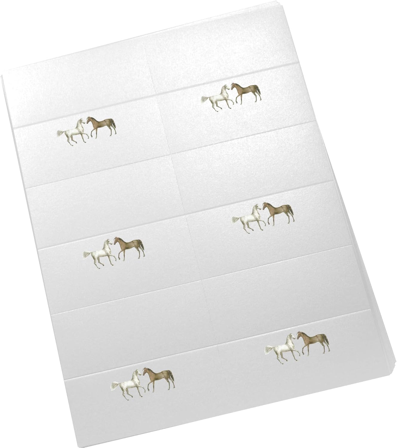 Two Horses Printable Place Cards, Set of 150 (25 Sheets), Laser & Inkjet Printers - Wedding, Party, Dinner, and Special Events - Made in the USA
