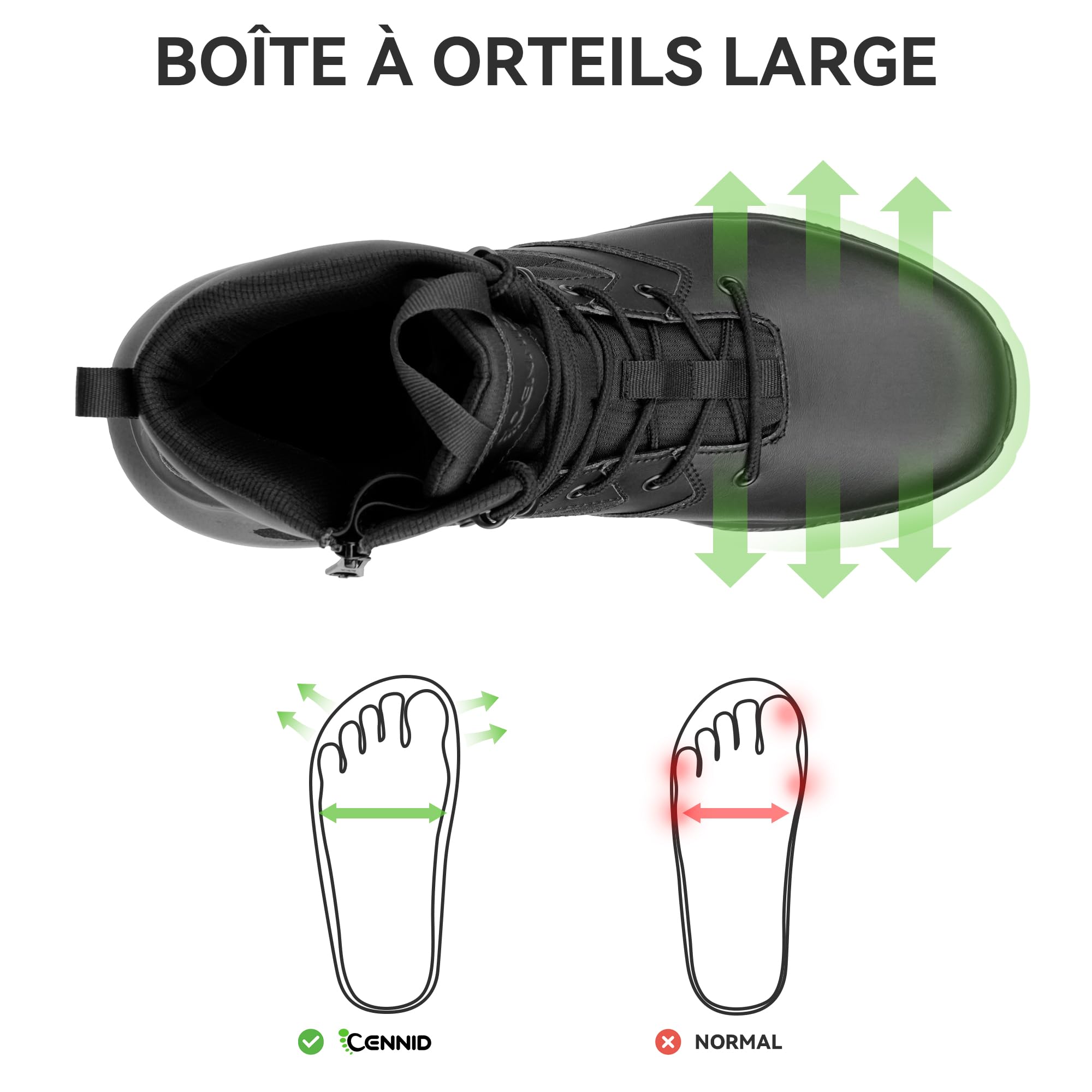 Botas de Trabajo Tácticas Militares para Hombre Mujer Impermeable con Cremallera Plantillas Ortopédicas Botas de Combate de Motocicleta