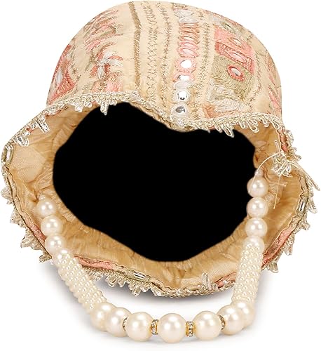 Miniatura 6 de Bolsos de Potli de las mujeres étnicas indias para la función de la boda y del partido