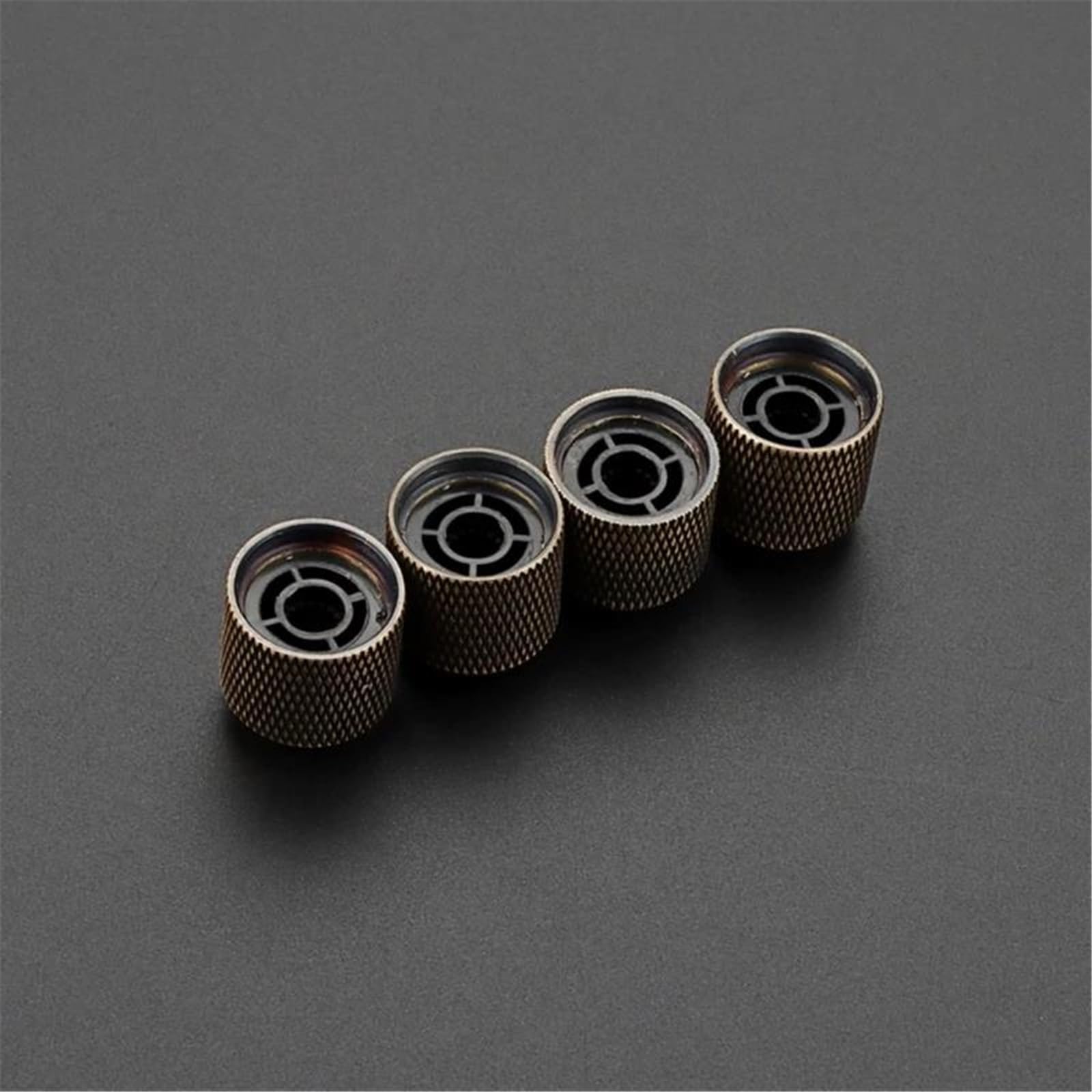 gitarrenzubehör für anfänger 4 Stücke E-Gitarre Bass Knöpfe Volumen Tone Control Knöpfe Metall Gitarre Dome Top Knöpfe Potentiometer Kappen Dauerhaft