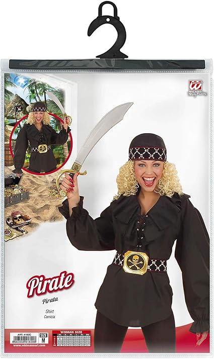 Casaca Pirata Mujer Camisa Con Volantes W Widmann Estilo Pirata