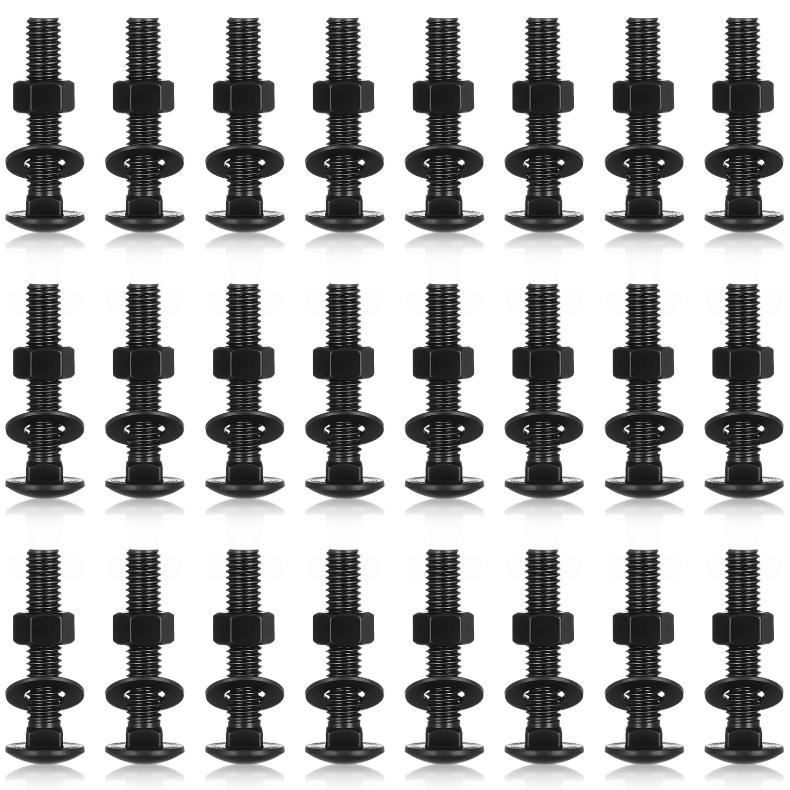 Zonon 25-Piece Stainless Steel Carriage Bolt Kit -28